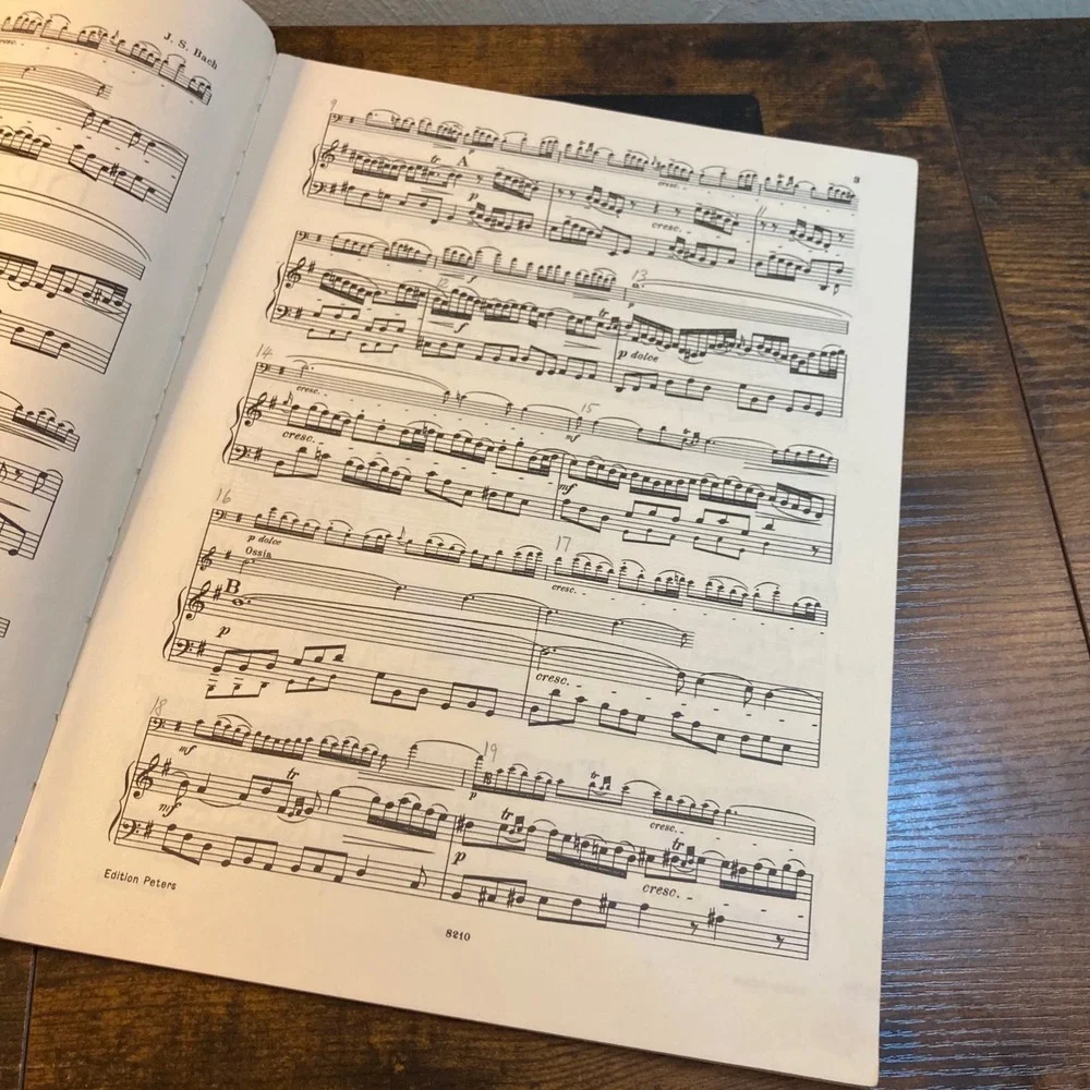 Bach Drei Sonaten Cello Piano Sheet Music Edition Peters 239 Grutzmacher